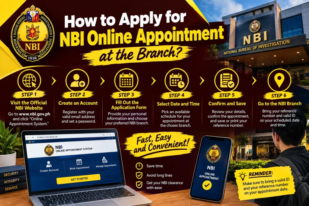 How to Apply for NBI Online Appointment at the Branch? How to Apply for NBI Online Appointment at the Branch?