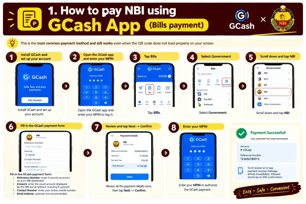 How to Pay NBI Using GCash (Bills Payment option) How to pay NBI using GCash app with Bills Payment