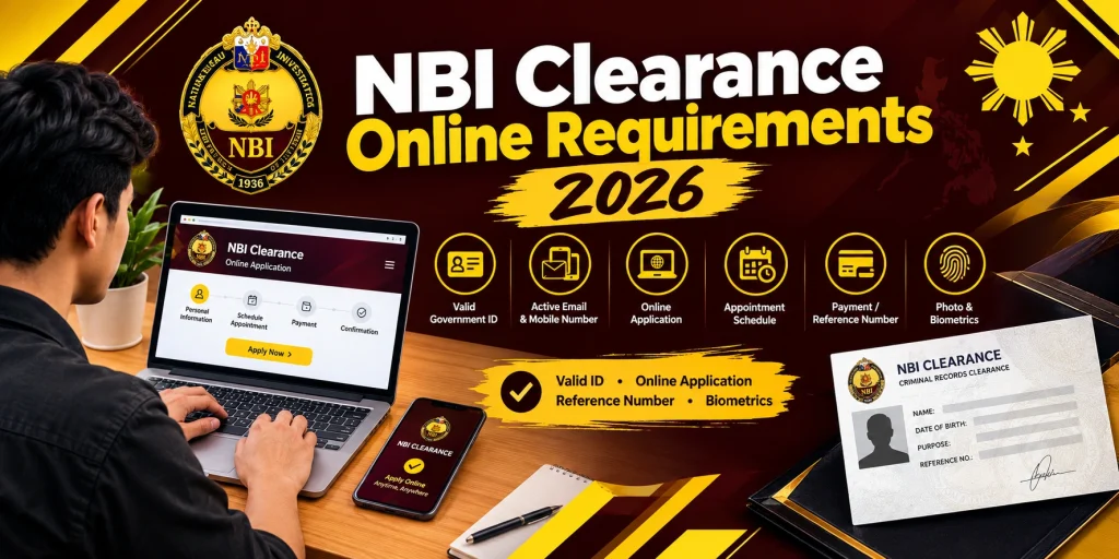 NBI Clearance Online Requirements 2026 NBI Clearance Online Requirements 2026