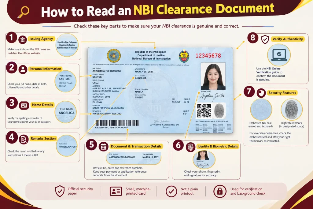 How to Read an NBI Clearance Document?