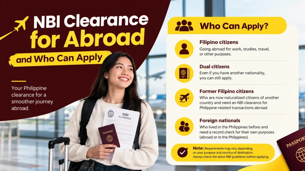 NBI Clearance For Abroad & Who can Apply